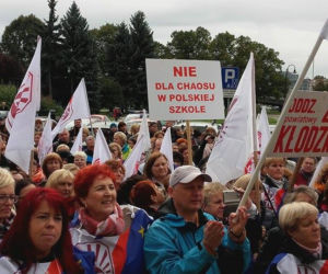 Protest nauczycieli we Wrocławiu