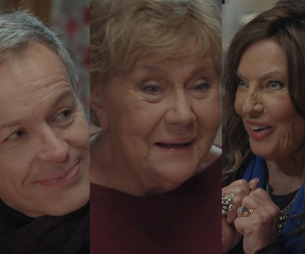 Portretowe ujęcia bohaterów serialu M jak miłość: uśmiechnięty Stefan (Steffen Möller), zatroskana Zosia Kisielowa (Małgorzata Rożniatowska) i zadowolona Simona (Agnieszka Fikau-Perepeczko). Zdjęcie promuje walentynkowy odcinek specjalny, o którym można przeczytać na Super Seriale.