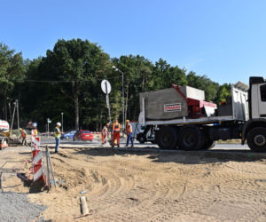 Budowa węzła Głębokie - sierpień 2020
