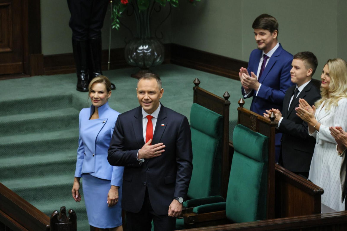 Karol Nawrocki i Marta Nawrocka w Sejmie