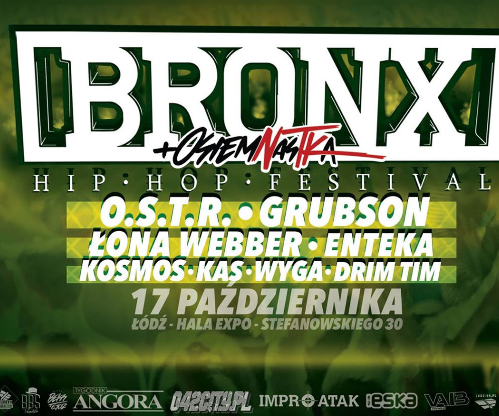 O.S.T.R., Grubson czy też Łona i Webber na BRONX Hip Hop Festival