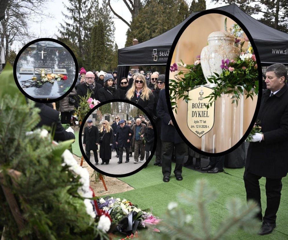 Pogrzeb Bożeny Dykiel. Widok sąsiednich grobów mocno poruszył żałobników