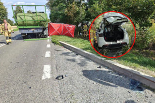 Tragiczny finał zderzenia Tesli z ciągnikiem. 29-latek zginął na miejscu