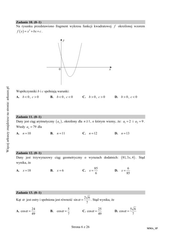 Matura próbna 2020 matematyka. CKE opublikowała STARE ARKUSZE!