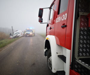 W Łące pod Rzeszowem zderzyły się dwa auta. Jedna osoba została poważnie ranna 