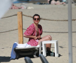 Katarzyna Herman na plaży