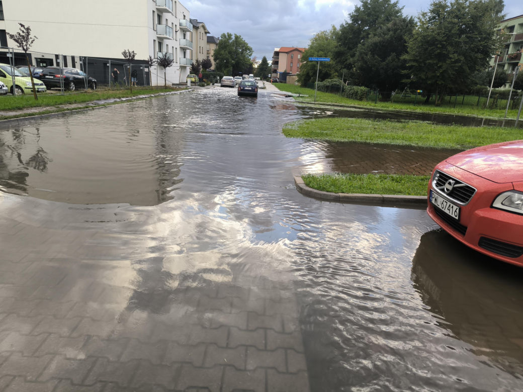 Podtopienia na Gronowie