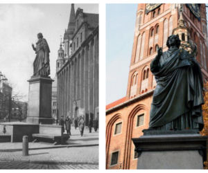 Pomnik Mikołaja Kopernika w Toruniu dawniej i dziś