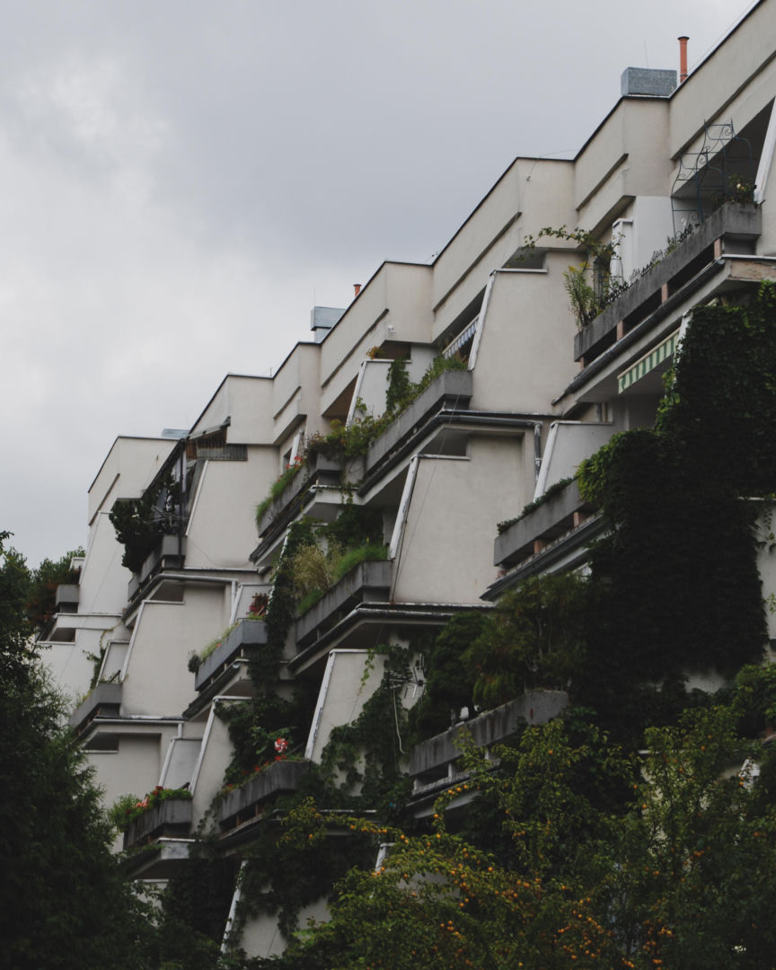 Tarasowce na os. Widok w Krakowie (lata 80.), arch. Krzysztof Bień