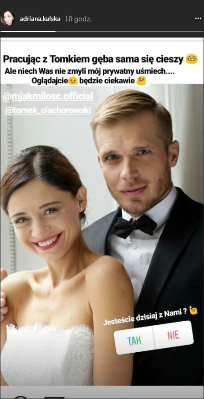 M jak miłość, Iza (Adriana Kalska), Artur (Tomasz Ciachorowski)j Roznerski)