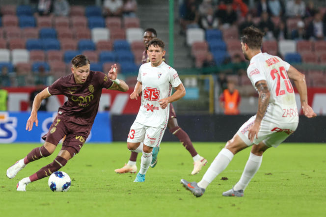 Górnik Zabrze - AS Monaco: Zdjęcia kibiców i zawodników z meczu eliminacji Ligi Konferencji