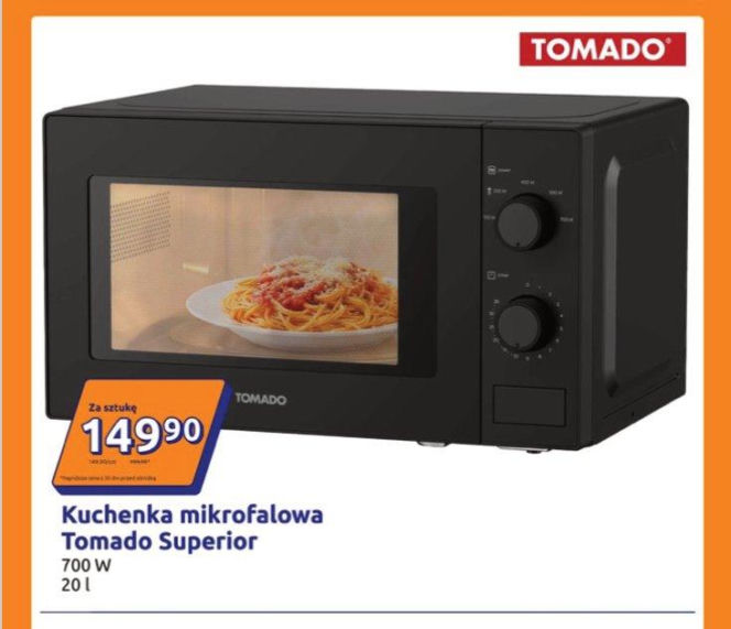 Kuchenka mikrofalowa Tomado Superior, 700 W