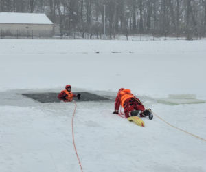 Strażacy z Siedlec i regionu szkolili się z zakresu ratownictwa lodowego