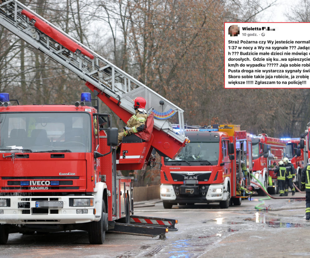 Szokująca reakcja internautki na działania straży