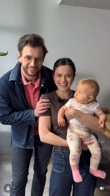 M jak miłość nowy sezon na planie. Kasia (Paulina Lasota), Mariusz (Mateusz Mosiewicz), Zosia