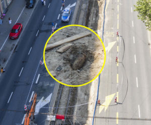 Niewybuch w centrum Warszawy. Przez lata przejeżdżały nad nim tysiące ludzi