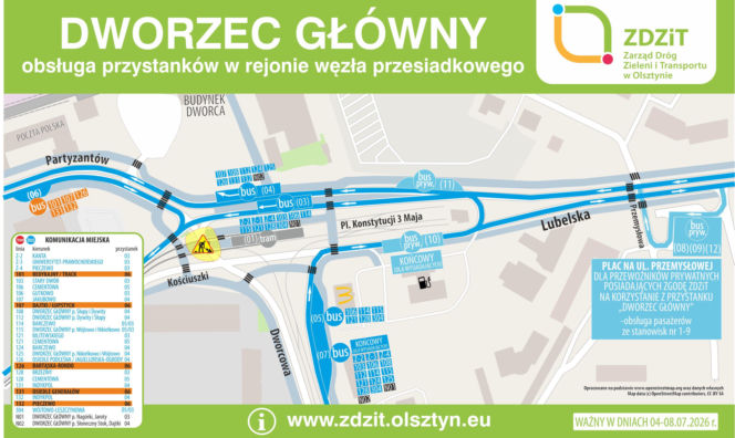Olsztyn. W mieście na pięć dni staną tramwaje