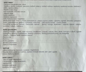 Doda pokazała menu na campie
