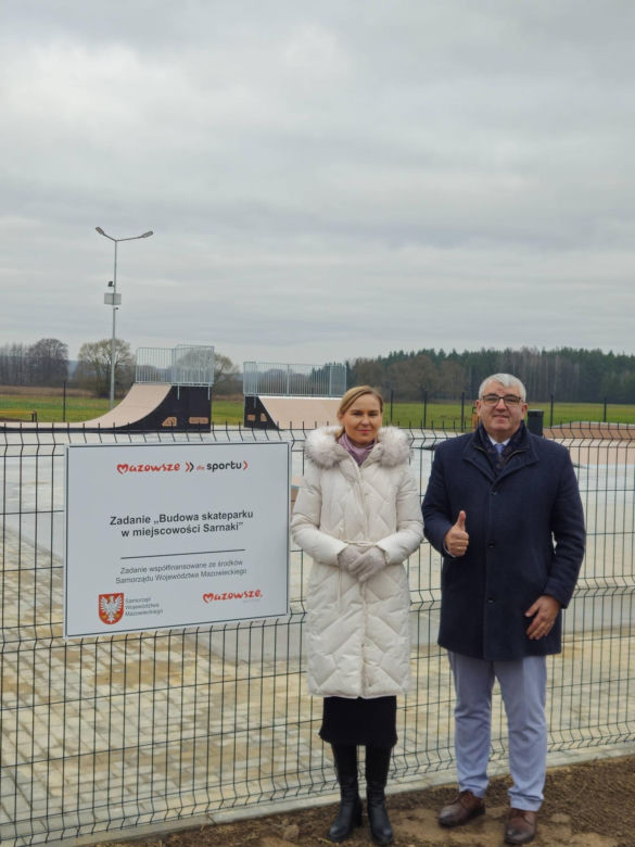 Skatepark w Sarnakach w powiecie łosickim