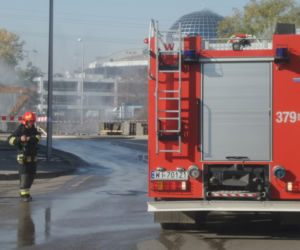Koparka przerwała rurę
