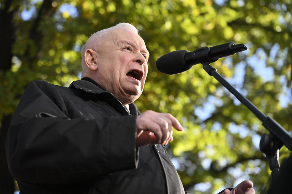 Protest pod TK. Kaczyński