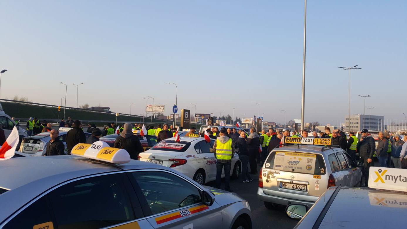 Protest taksówkarzy