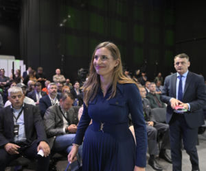 Magdalena Sobkowiak-Czarnecka podczas Warszawskich Targów Obronnych w Expo XXI