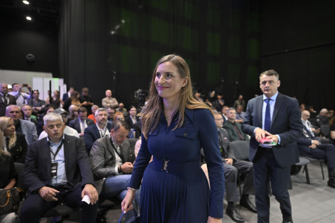 Magdalena Sobkowiak-Czarnecka podczas Warszawskich Targów Obronnych w Expo XXI