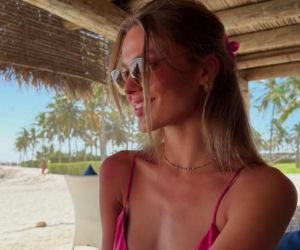 Julia Suryś, zona piłkarza ŁKS Łomża