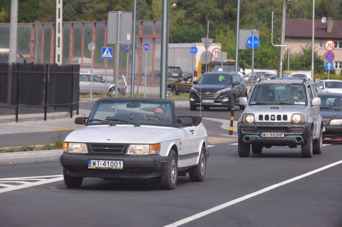 Rajd prezydenckim kabrioletem po nowej drodze