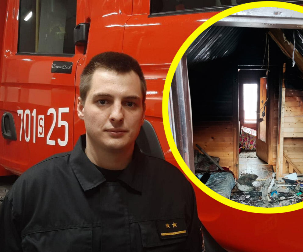 Strażak w czasie wolnym uratował czworo dzieci i rodziców z płonącego domu!