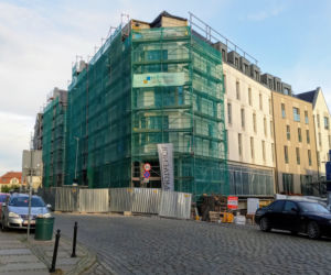 Budowa hotelu na Podzamczu - listopad 2020