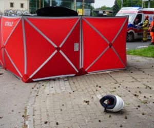 Śmiertelny wypadek z udziałem motocyklisty w Radości