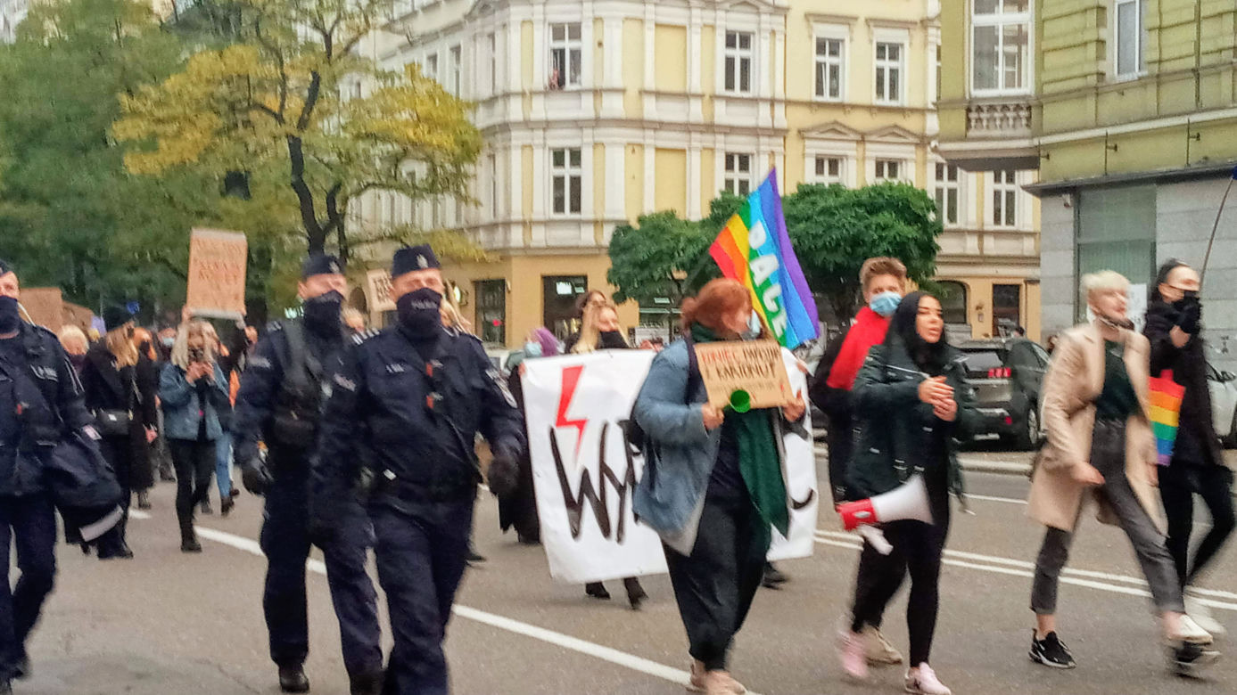 Protest kobiet w Szczecinie 27.10.2020