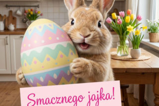 Wielkanoc 2026 - KARTKI. Obrazki z tekstem do wysłania