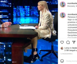 Monika Olejnik i jej dziwne buty