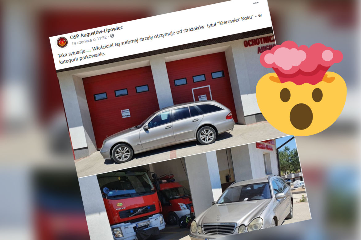 Kierowca zablokował wyjazd ze strażackich garaży. Wrócił po... SZEŚCIU godzinach [ZDJĘCIA]