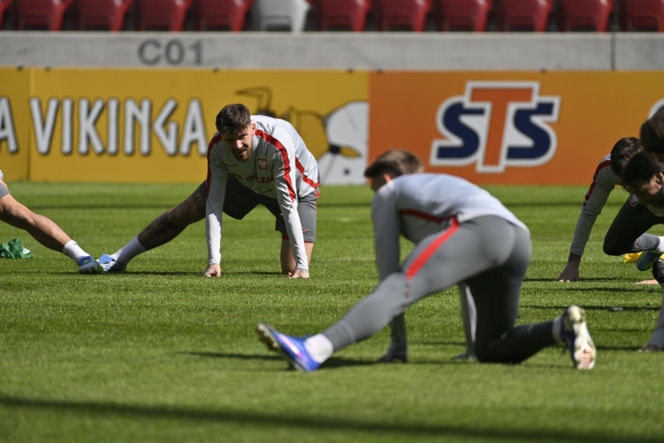 Trening reprezentacji Polski przed meczem ze Szwecją