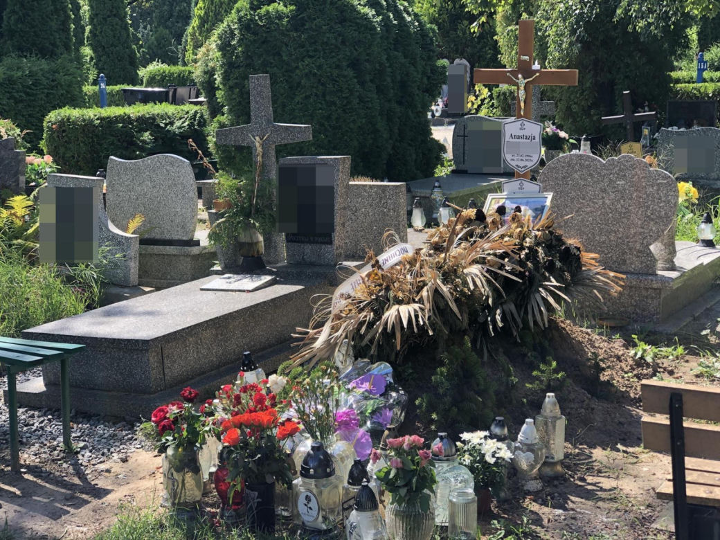 Tak wygląda grób Anastazji na Osobowicach. 27-latka została zamordowana w Grecji