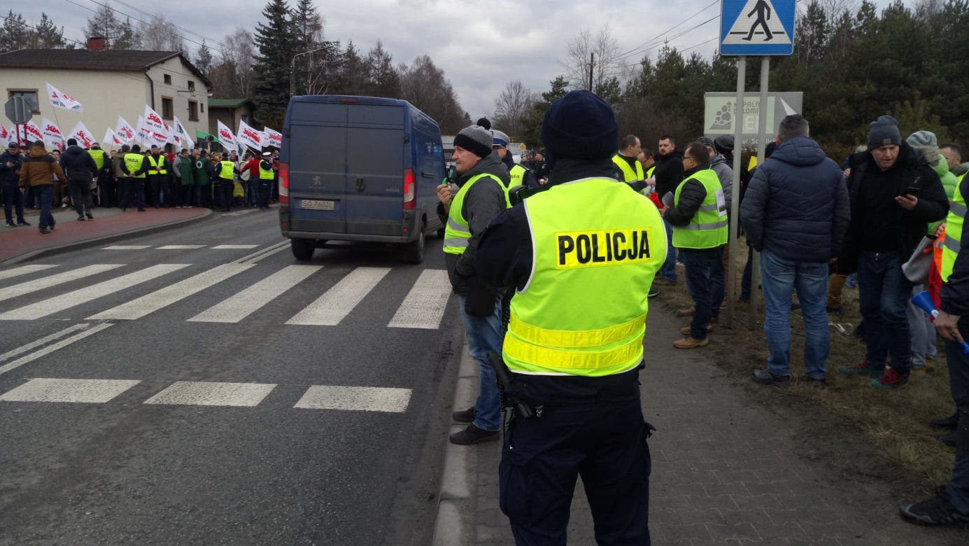 Protest w Imielinie