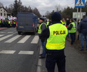 Protest w Imielinie