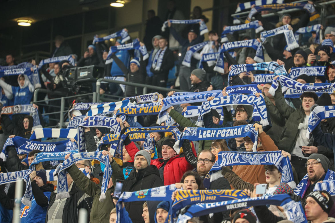 Lech Poznań - Zagłębie Lubin. Tak bawili się kibice na meczu PKO BP Ekstraklasy (10.02.2024)