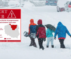 Nowy alert RCB. Zamiecie śnieżne i silny wiatr. Tu będzie groźnie