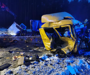 Wypadek na S1 w Dąbrowie Górniczej