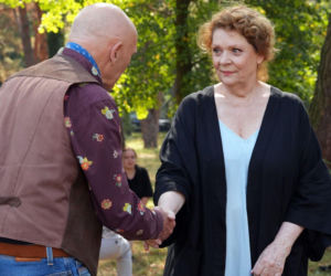 Barwy szczęścia odc. 3327. Józefina Rawiczowa (Elżbieta Jarosik), Tolek Koszyk (Marek Siudym)