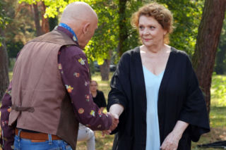Barwy szczęścia odc. 3327. Józefina Rawiczowa (Elżbieta Jarosik), Tolek Koszyk (Marek Siudym)