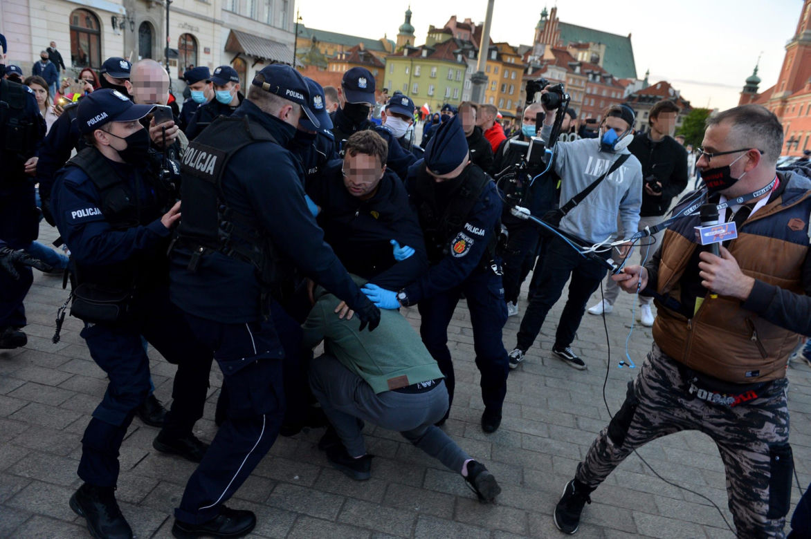 Protest przedsiębiorców w Warszawie