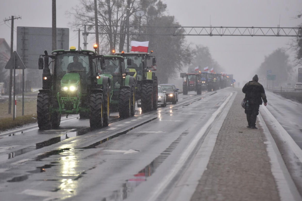 Protest rolników w Toruniu i okolicach. Zdjęcia z piątku - 9 lutego 2024