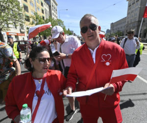 Warszawa.  Marsz Konstytucji 3 Maja