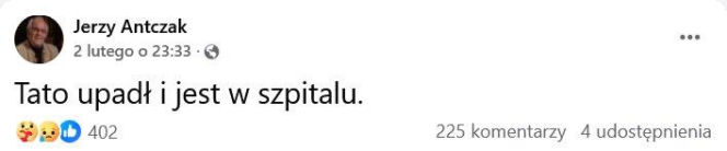 Dramatyczne chwile u Jerzego Antczaka. Najnowsze informacje po hospitalizacji